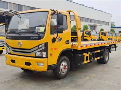 國六東風(fēng)多利卡D7黃牌一拖二清障車