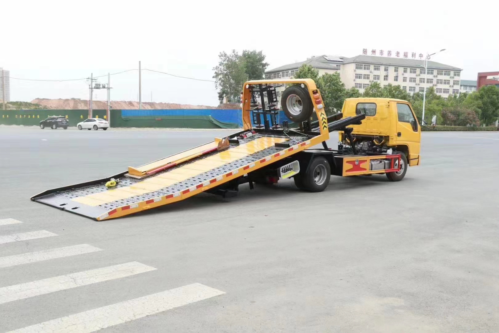 國六江鈴順達藍牌全落地清障車