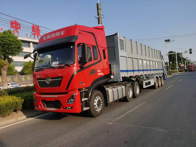 壓縮式半掛垃圾清運(yùn)車