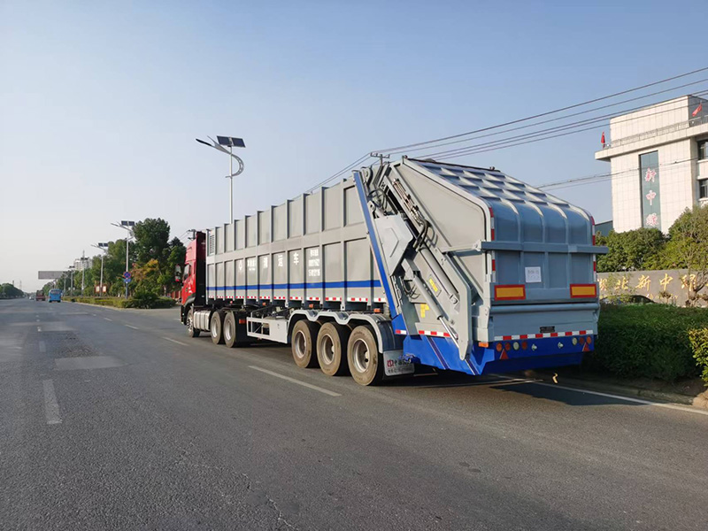 壓縮式半掛垃圾清運(yùn)車